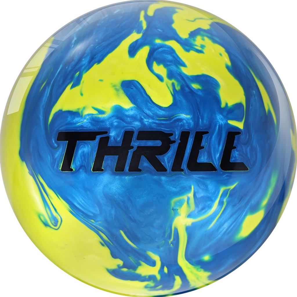 Motiv PRE-DRILLED Max Thrill Pearl Bowling Ball - Yellow/Blue