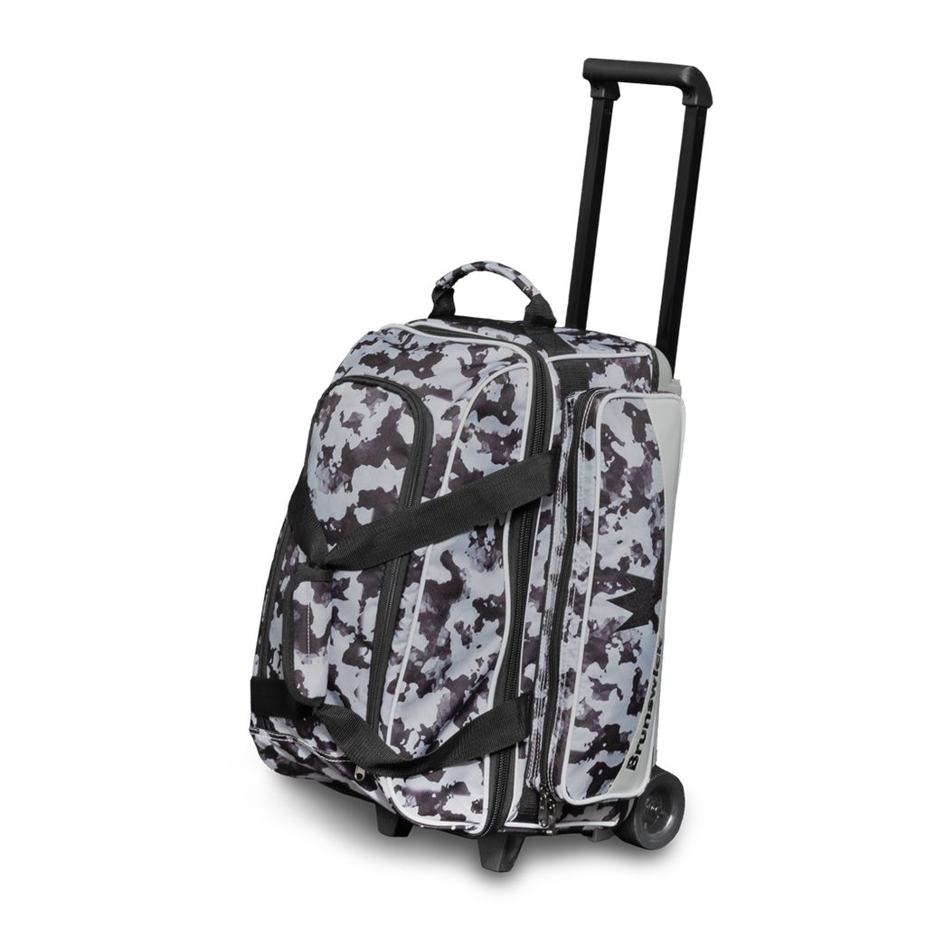 Brunswick Zone Double Roller Bowling Bag - Grey Chaos