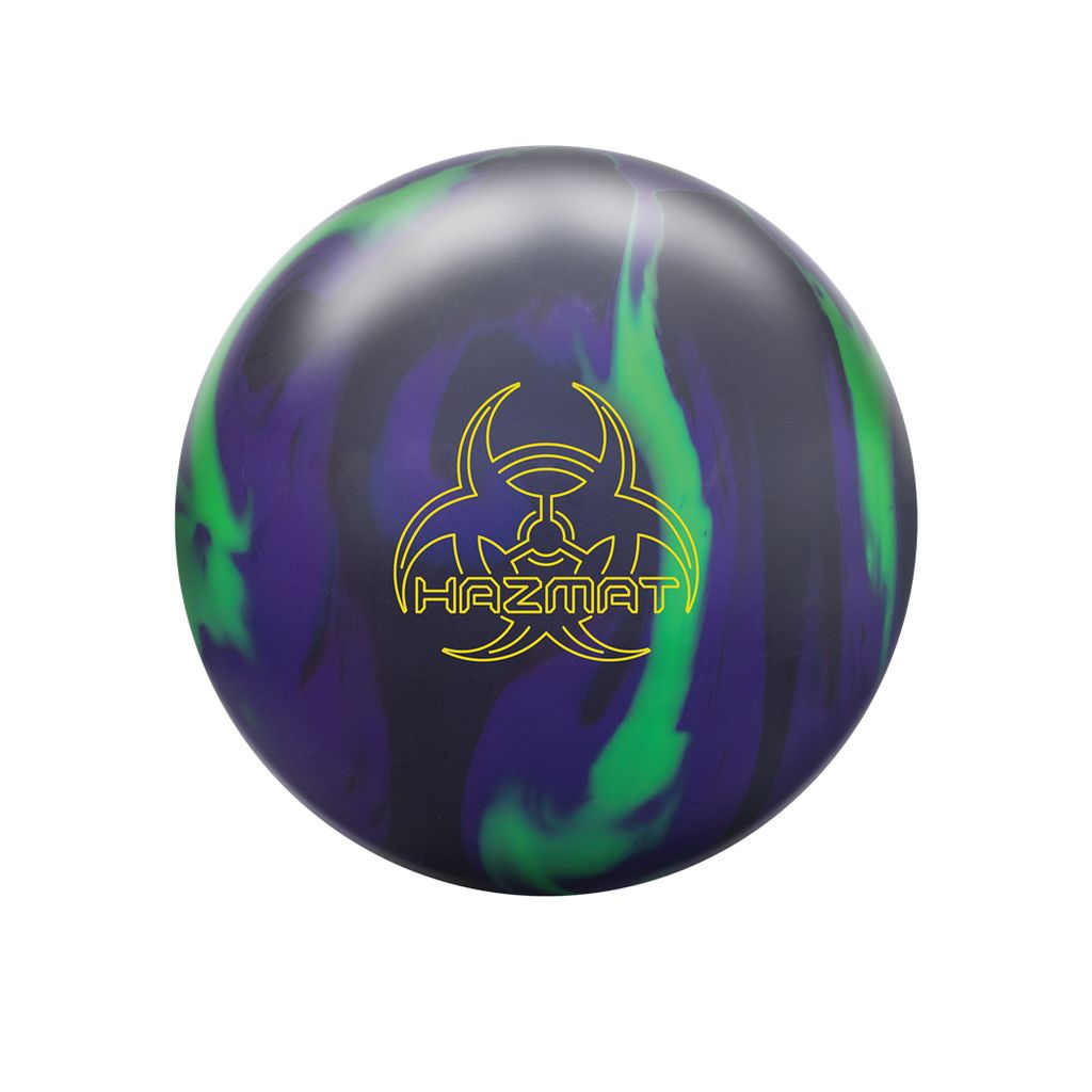 Hammer Hazmat Solid Bowling Ball - Onyx/Lime/Purple