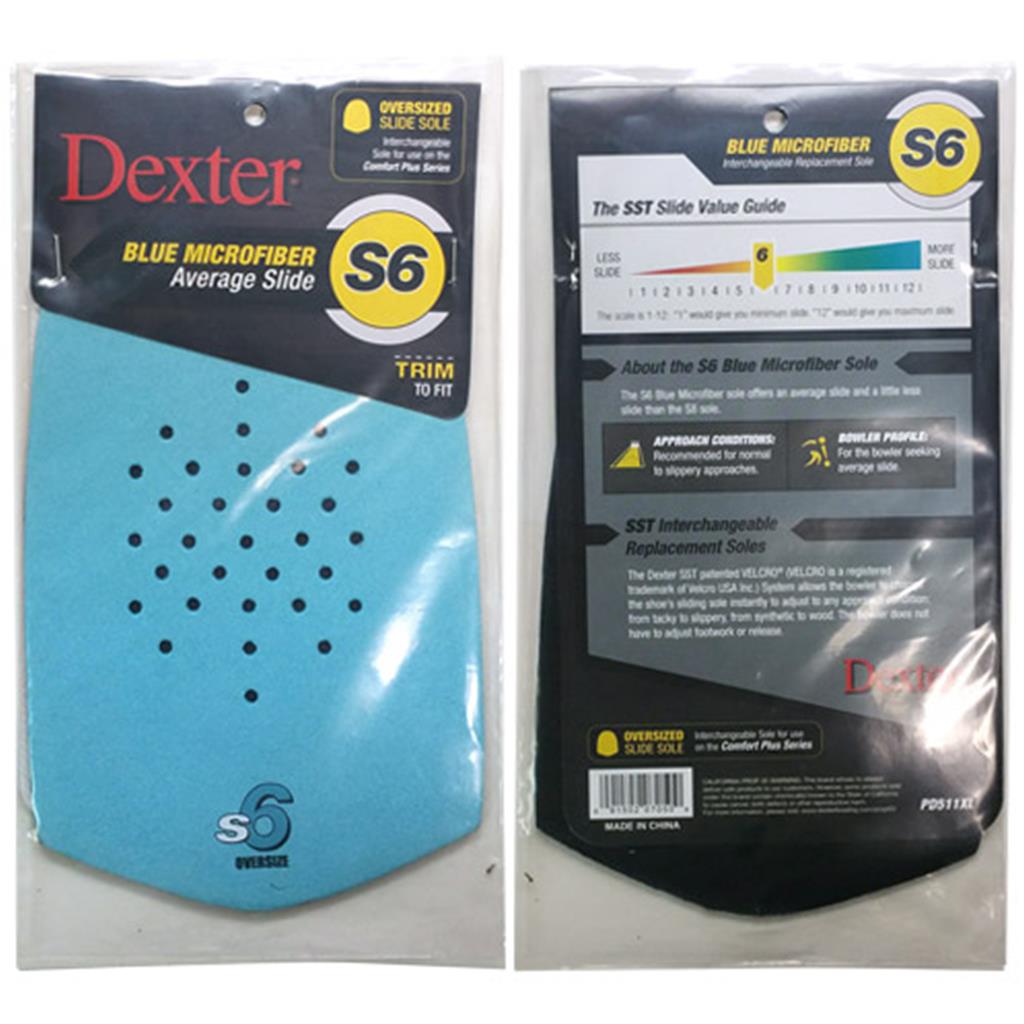 Dexter S6 Blue Microfiber SST Slide Sole OVERSIZE- Cut to Fit (Not compatible with Dexter T·H·E 9 shoes)