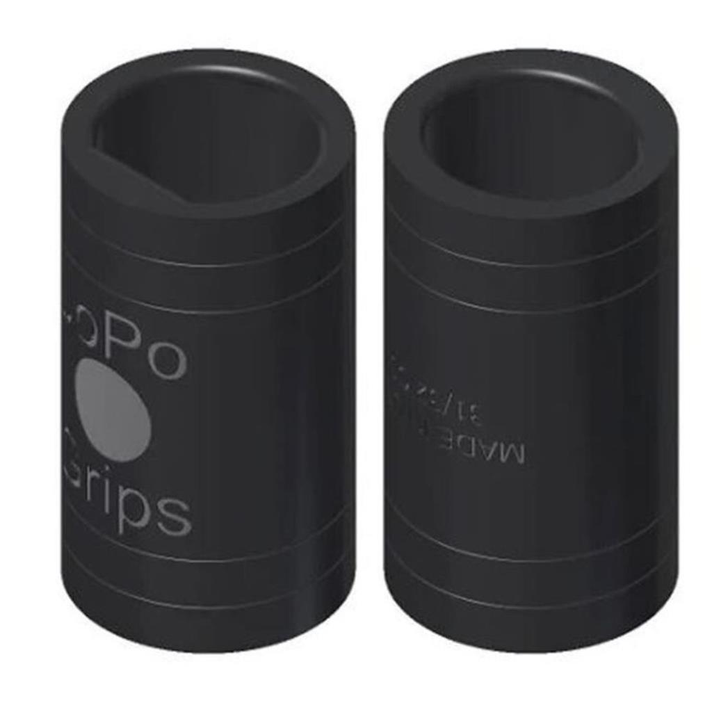 JoPo Power Flat/Oval Finger Insert Black- Pack of 2