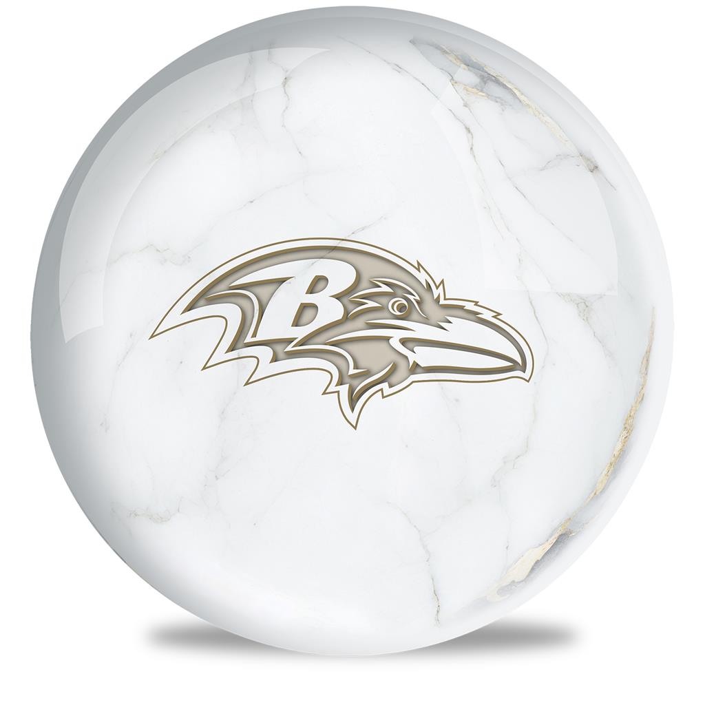 NFL Bowling Ball Marble Baltimore Ravens 