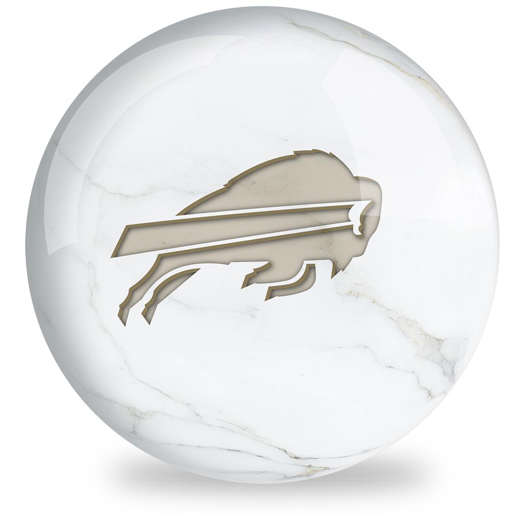 NFL Bowling Ball Marble Buffalo Bills