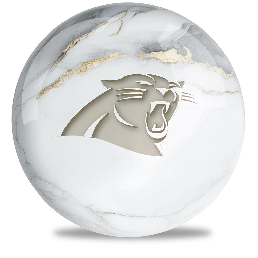 NFL Bowling Ball Marble Carolina Panthers