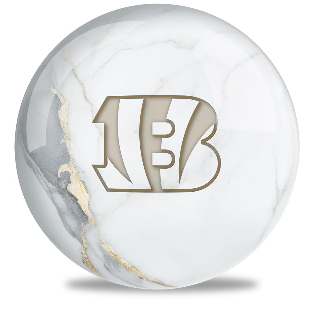 NFL Bowling Ball Marble Cincinnati Bengals