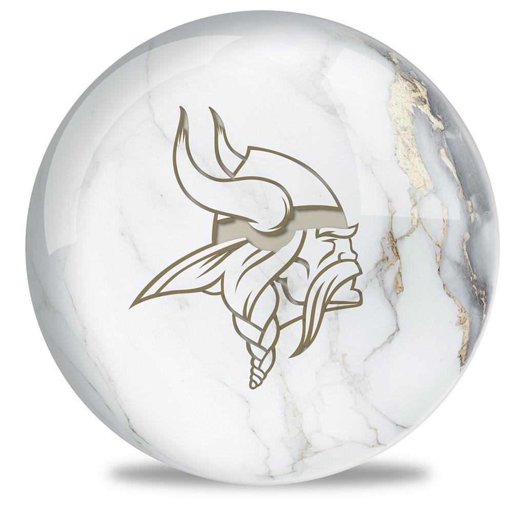 NFL Bowling Ball Marble Minnesota Vikings