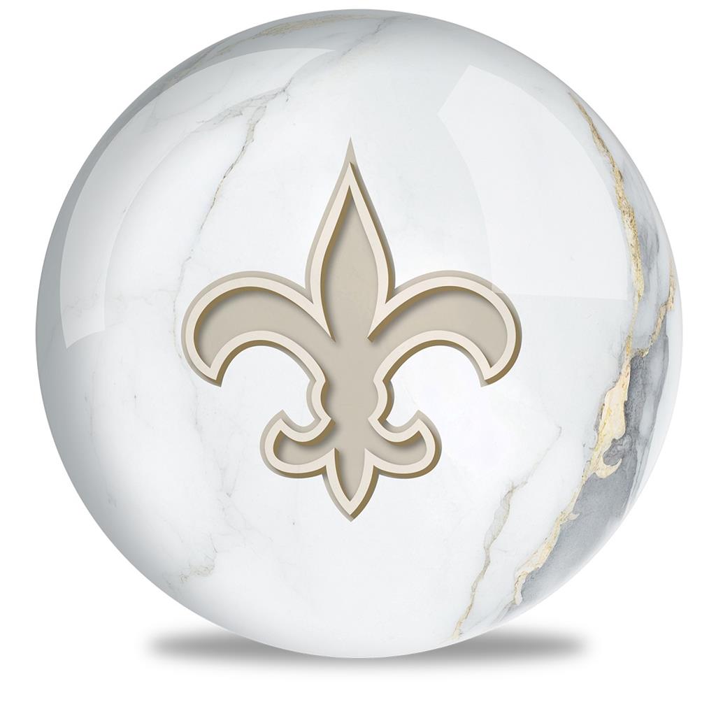 NFL Bowling Ball Marble New Orleans Saints