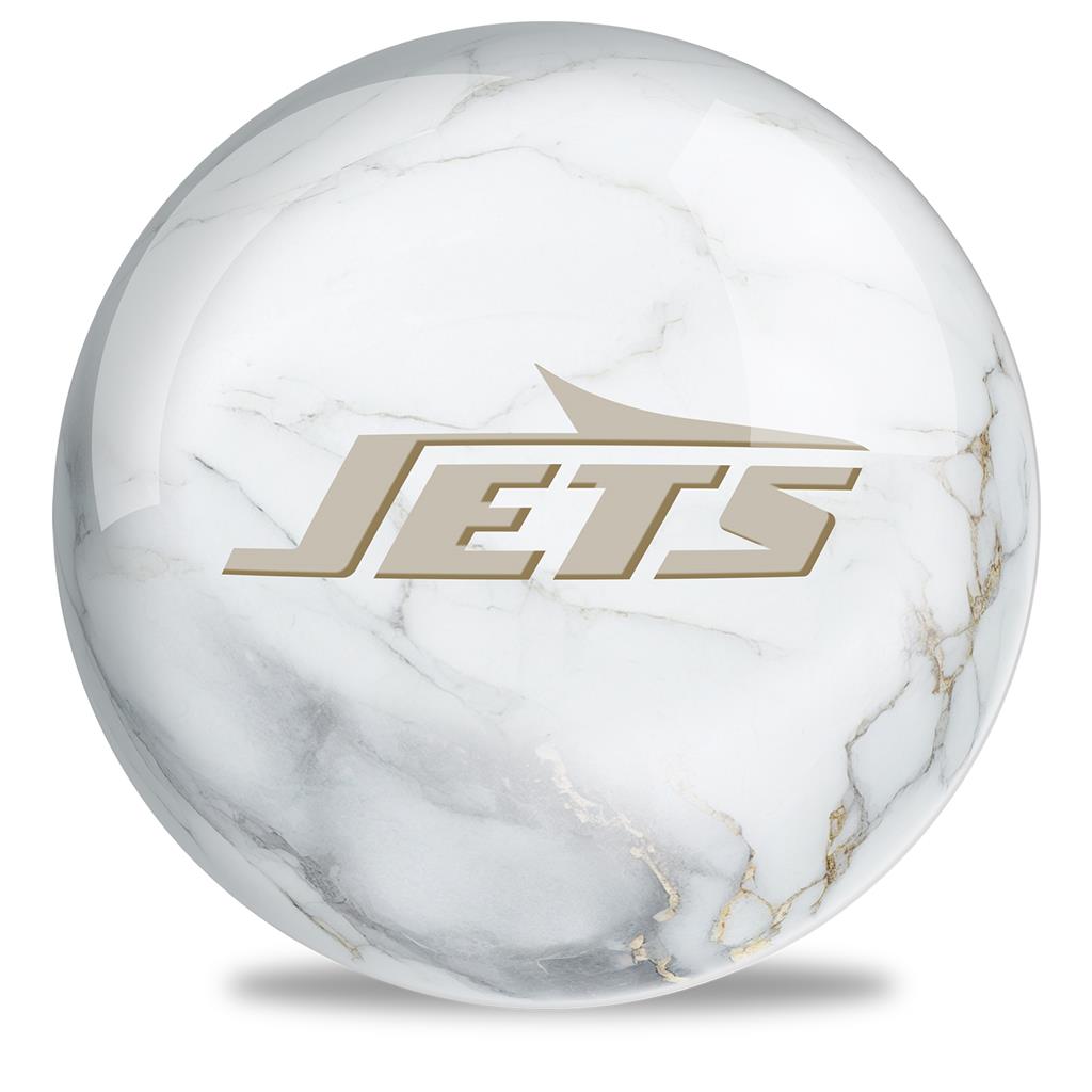 NFL Bowling Ball Marble New York Jets