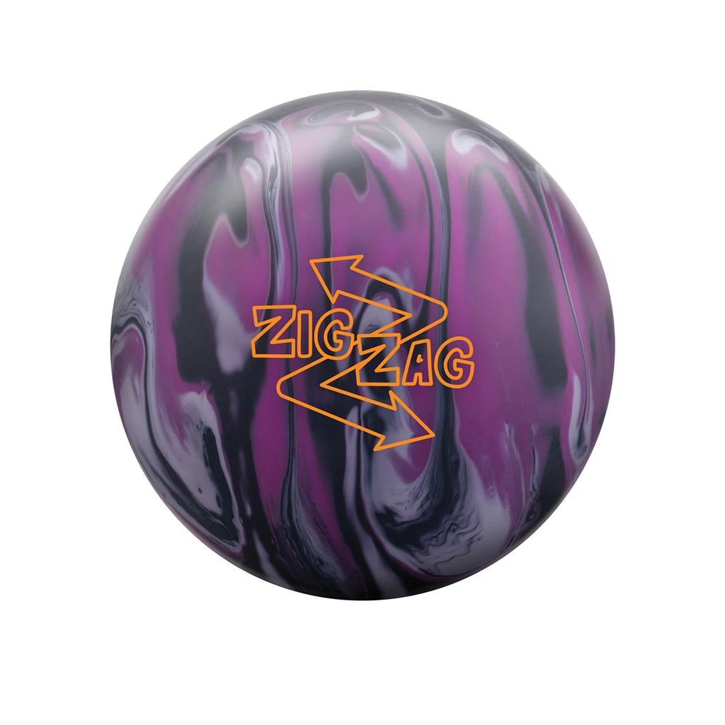 Radical Zig Zag Solid Bowling Ball - Black/Purple/Grey