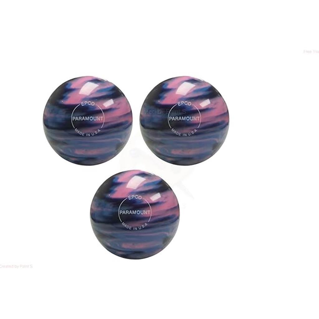 EPCO Duckpin Bowling Balls - Marbleized - Navy, Light Blue & Pink (5 inch- 3lbs. 10 oz.) 3 Balls