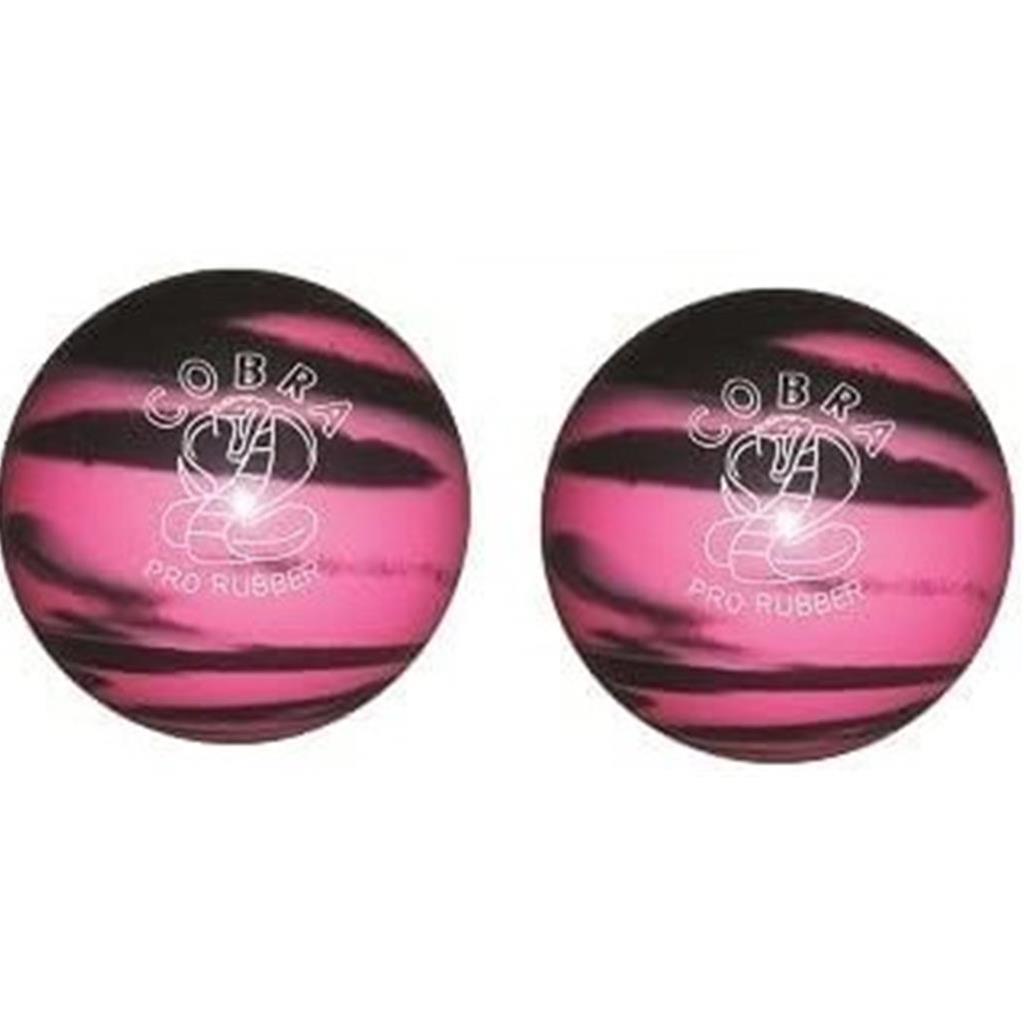 EPCO Duckpin Bowling Ball - Cobra Pro Rubber - Orange & Black (4 7/8 inch- 3lbs. 12oz.) - 2 Balls