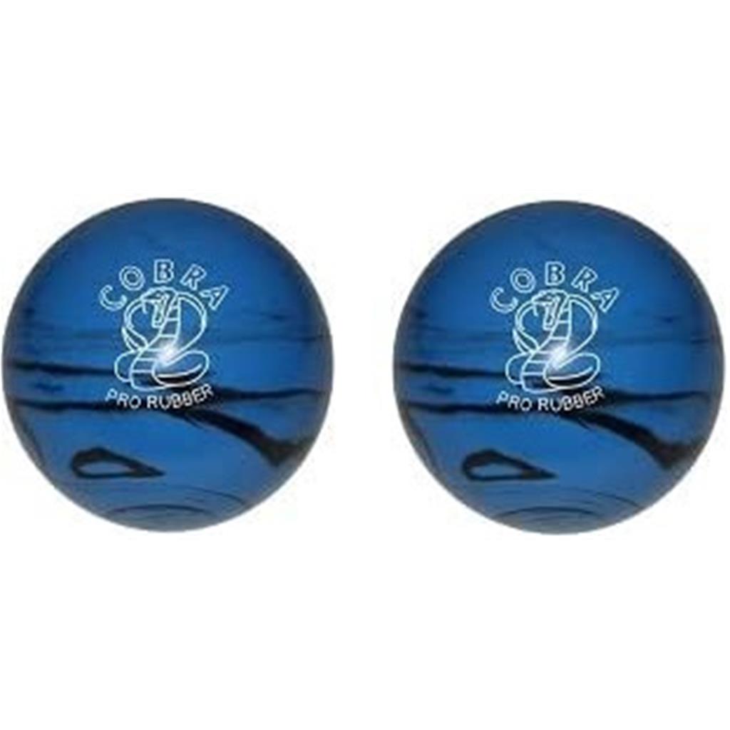 EPCO Duckpin Bowling Ball - (4 3/4 inch- 3lbs. 6oz.) Cobra Pro Rubber - Blue & Black 2 Balls