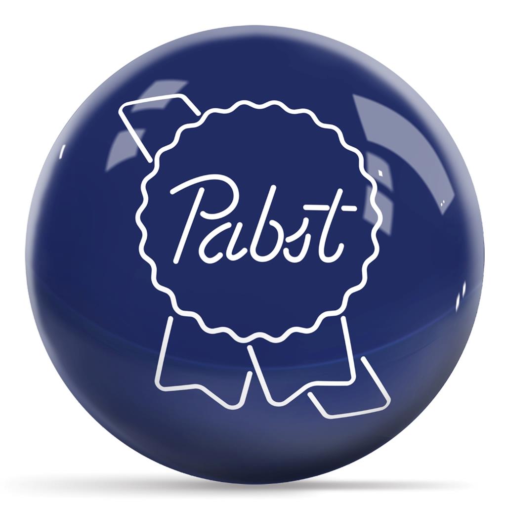 Pabst Blue Ribbon V1 Bowling Ball - Blue