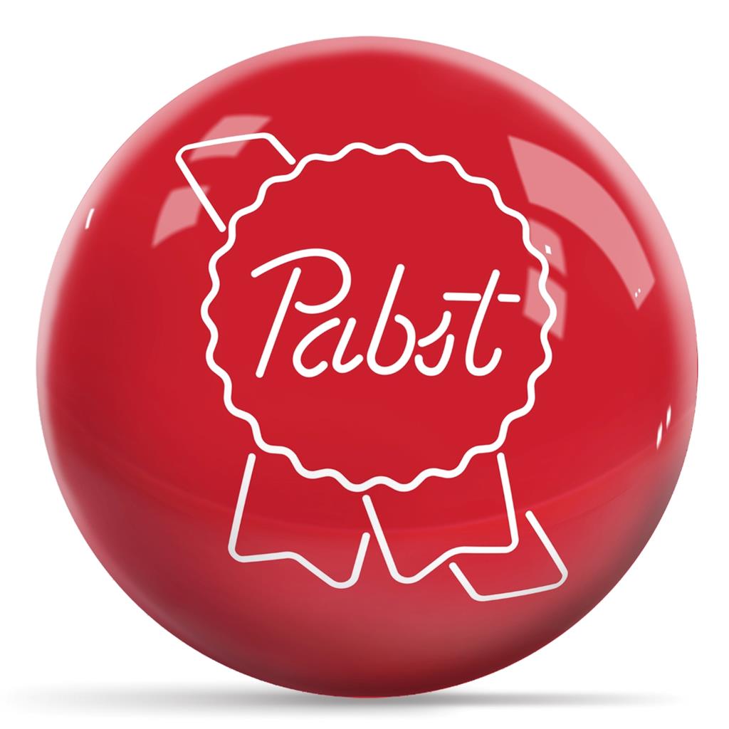 Pabst Blue Ribbon V1 Bowling Ball - Red