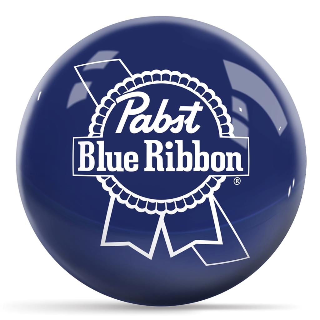 Pabst Blue Ribbon V2 Bowling Ball - Blue