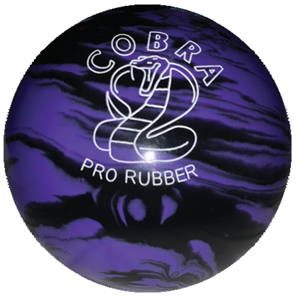 EPCO Duckpin Bowling Ball - Cobra Pro Rubber - Lavender & Black (4 7/8 inch- 3lbs. 8oz.) 1 Ball