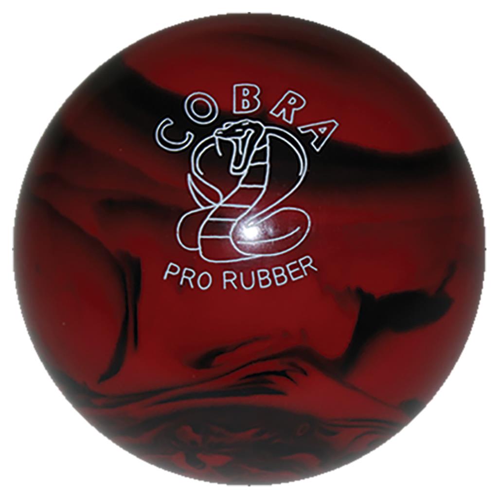 EPCO Duckpin Bowling Ball - Cobra Pro Rubber - Red & Black (4 3/4 inch- 3lbs. 8oz.) 1 Ball