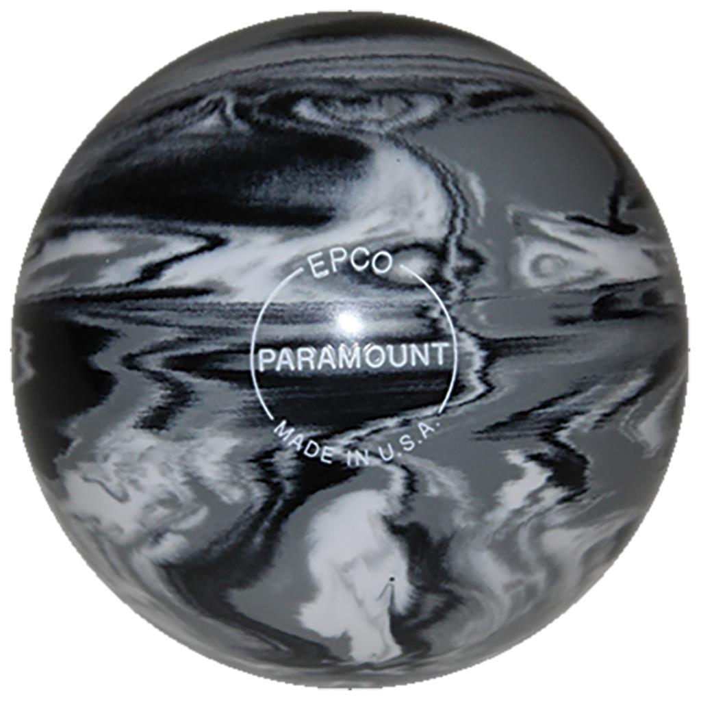 EPCO Duckpin Bowling Ball -Marbleized - Black, White & Grey (4 3/4 inch- 3lbs. 6 oz. 1 Ball