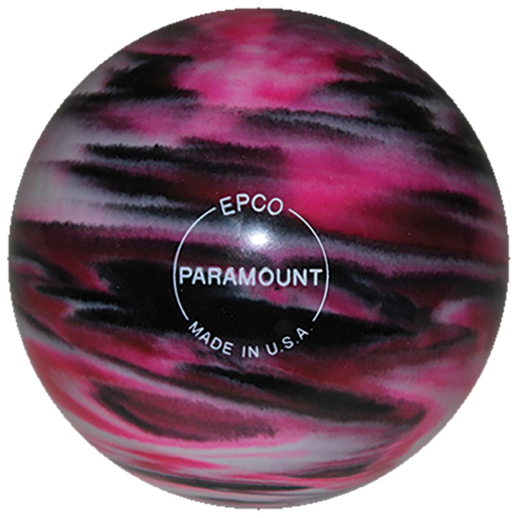 EPCO Duckpin Bowling Ball -Marbleized - Magenta, Black & White (5 inch- 3lbs. 10 oz.) 1 Ball