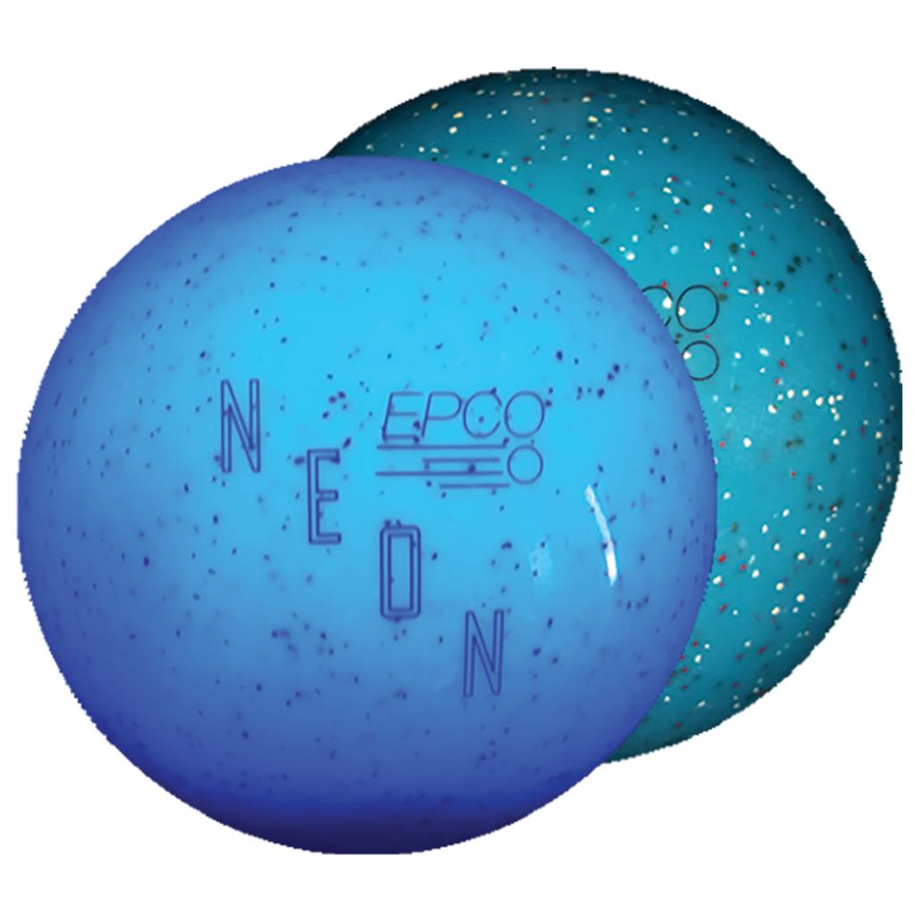 EPCO Duckpin Bowling Ball - Neon Speckled - Blue (4 7/8 inch- 3lbs. 10oz) 1 Ball