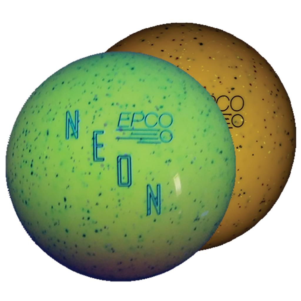 EPCO Duckpin Bowling Ball - Neon Speckled - Yellow (4 3/4 inch- 3lbs. 8 oz.) 1 Ball