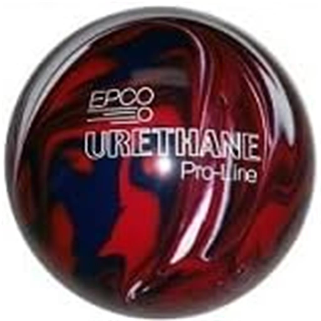 EPCO Candlepin Bowling Ball- Rubber - Royal with White & Black (4 1/2 inch- 2lbs. 6oz.) 1 Ball