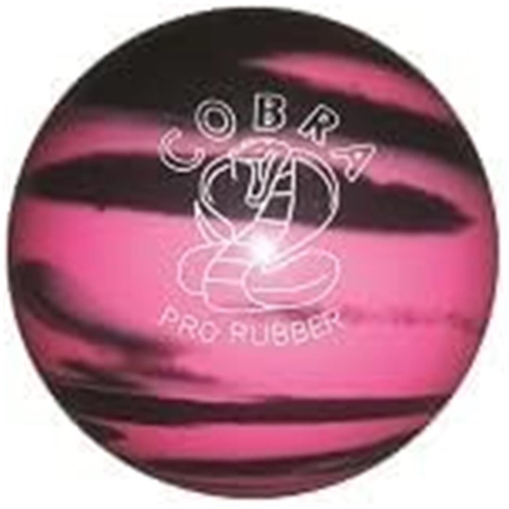 EPCO Candlepin Bowling Ball- Cobra Pro Rubber - Pink & Black (4 1/2 inch- 2lbs. 6oz.) 1 Ball