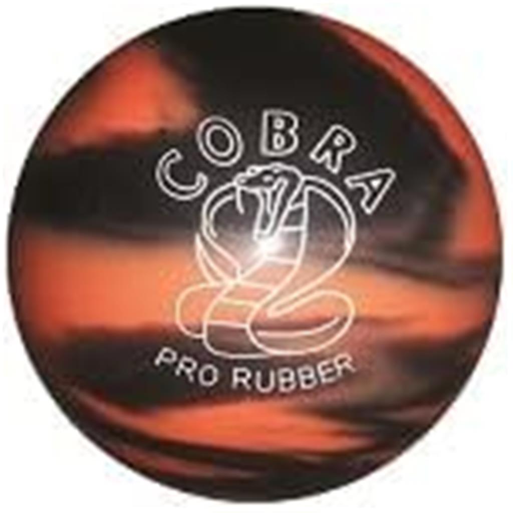 EPCO Candlepin Bowling Ball- Cobra Pro Rubber - Orange & Black (4 1/2 inch- 2lbs.7oz.) 1 Ball