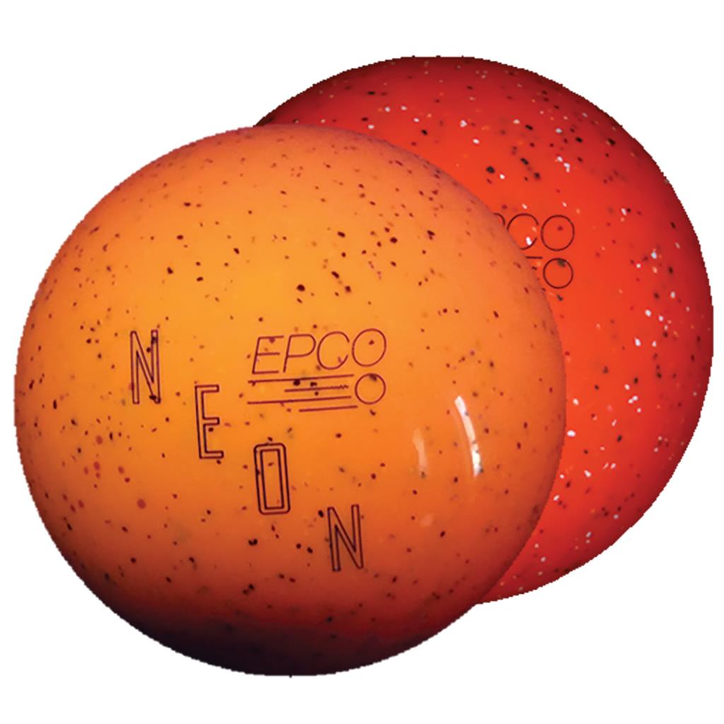 EPCO Duckpin Bowling Ball- Neon Speckled - Orange (5 inch- 3lbs. 8 oz.) 1 Ball