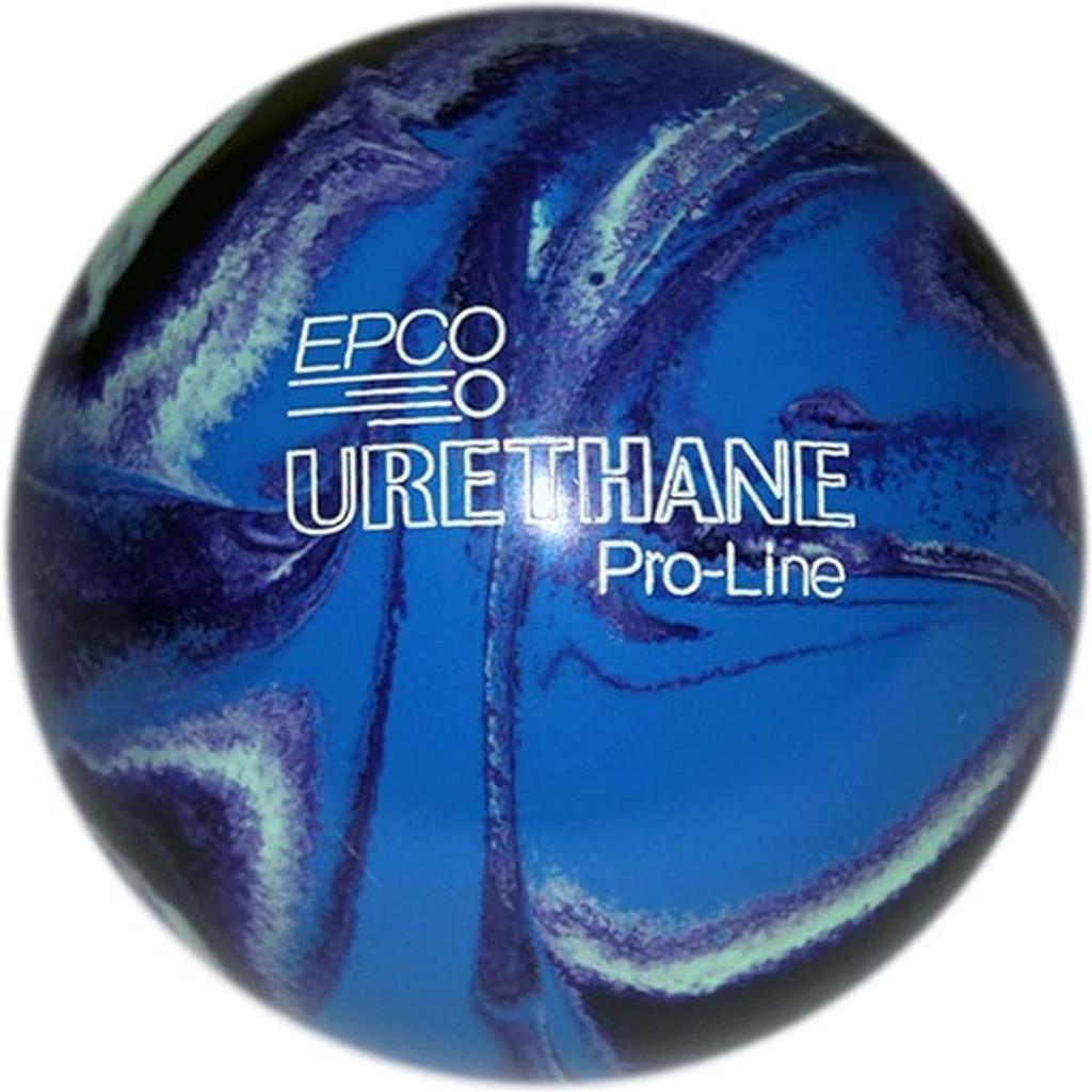 EPCO Candlepin Bowling Ball- Urethane - Purple, Blue & Mint (4 1/2 inch- 2lbs.7oz.) 1 Ball