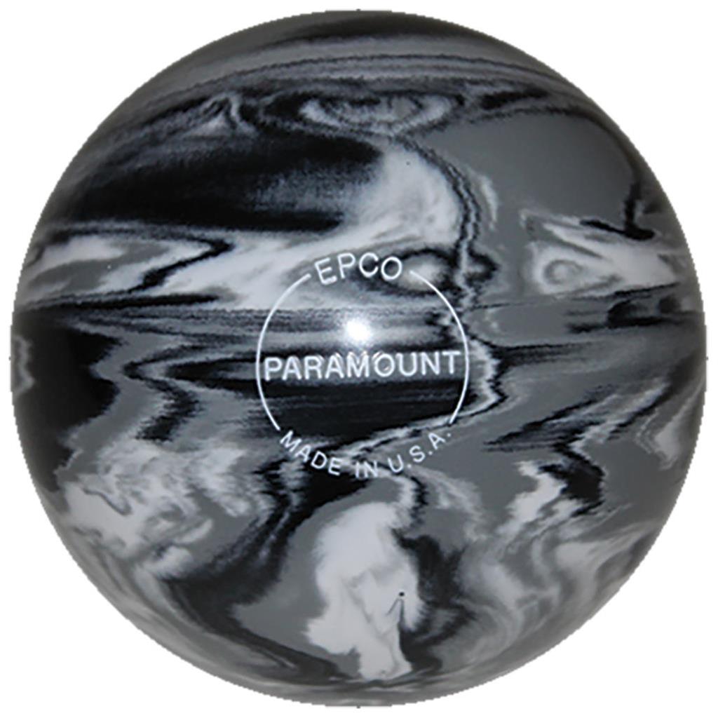 EPCO Duckpin Bowling Ball- Marbleized - Black, White & Grey (5 inch- 3lbs. 8 oz.) 1 Ball