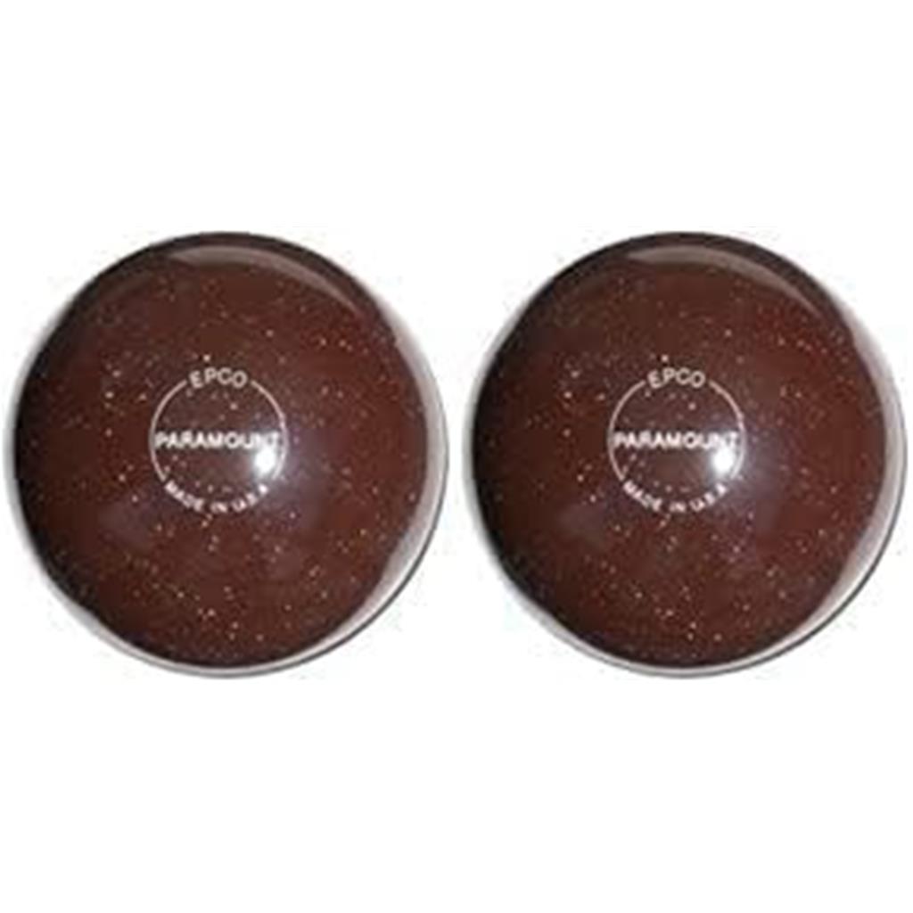 EPCO Duckpin Bowling Balls- Speckled House Ball - Brown (4 7/8 inch- 3lbs. 8 oz) 2 Balls