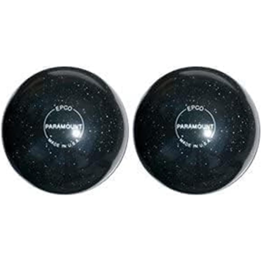 EPCO Duckpin Bowling Balls- Speckled House Ball - Black (5 inch- 3lbs. 8 oz.) 2 Balls