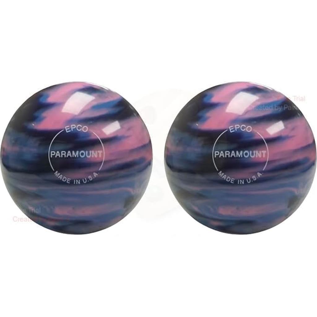 EPCO Duckpin Bowling Balls- Marbleized - Navy, Light Blue & Pink (5 inch- 3lbs. 10 oz.) 2 Balls