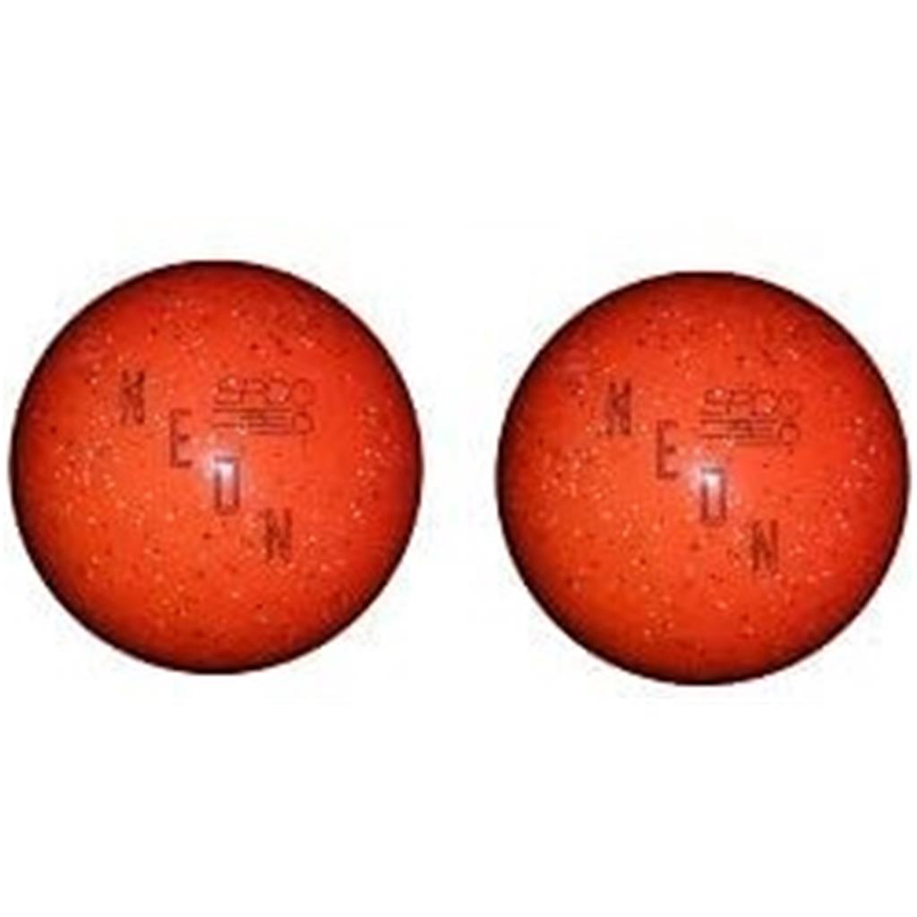 EPCO Duckpin Bowling Balls- Neon Speckled - Orange (5 inch- 3lbs. 8 oz.) 2 Balls