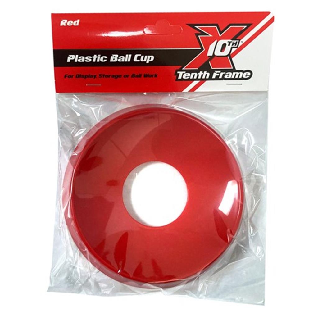 Tenth Frame Plastic Ball Cup With Packaging - Red