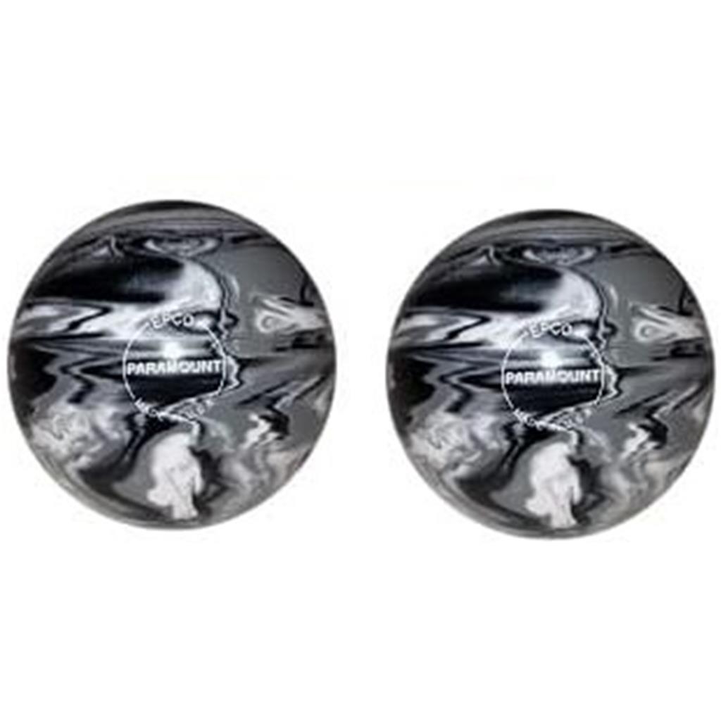 EPCO Duckpin Bowling Balls- Marbleized - Black, White & Grey (5 inch- 3lbs. 10 oz.) 2 Balls