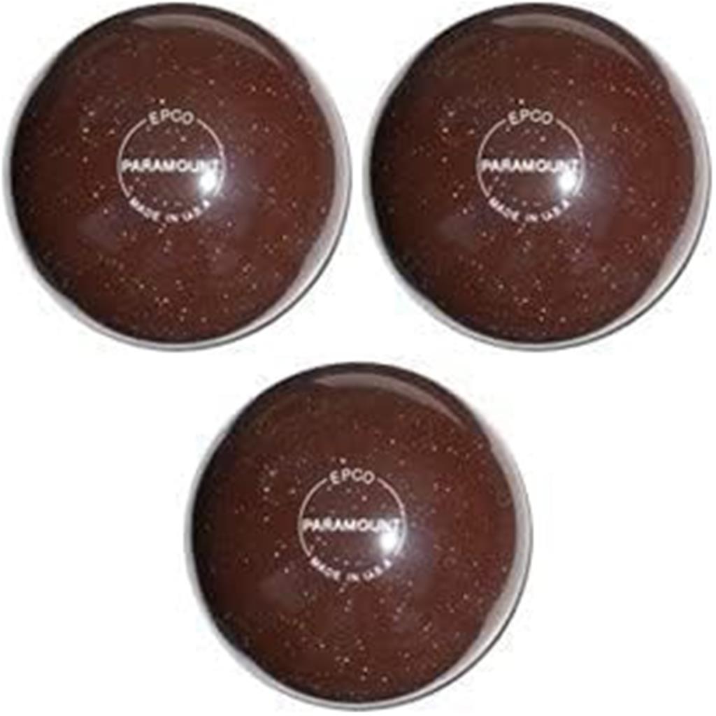 EPCO Duckpin Bowling Balls - Speckled House Ball - Brown (5 inch- 3lbs. 8 oz.) 3 Balls