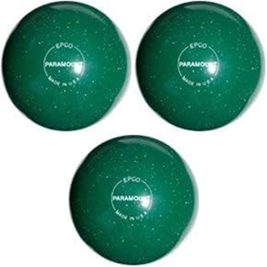 EPCO Duckpin Bowling Balls - Speckled House Ball - Green (4 7/8 inch- 3lbs. 8 oz.) 3 Balls