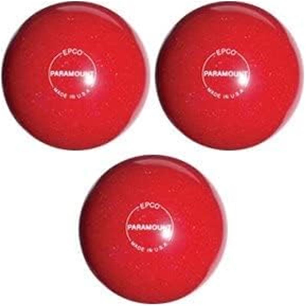 EPCO Duckpin Bowling Balls - Speckled House Ball - Red (4 7/8 inch- 3lbs. 12 oz.) 3 Balls