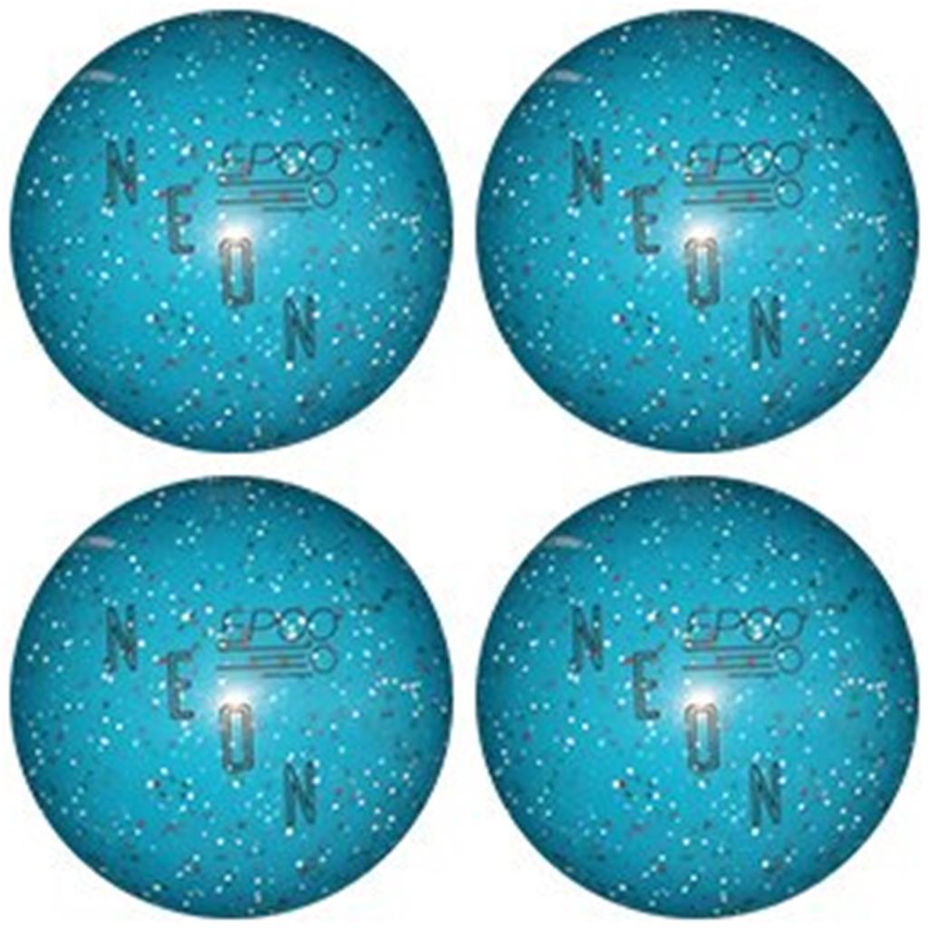 EPCO Neon Candlepin Bowling Ball- Neon Blue (4 1/2 inch- 2lbs. 6oz.) 4 Balls