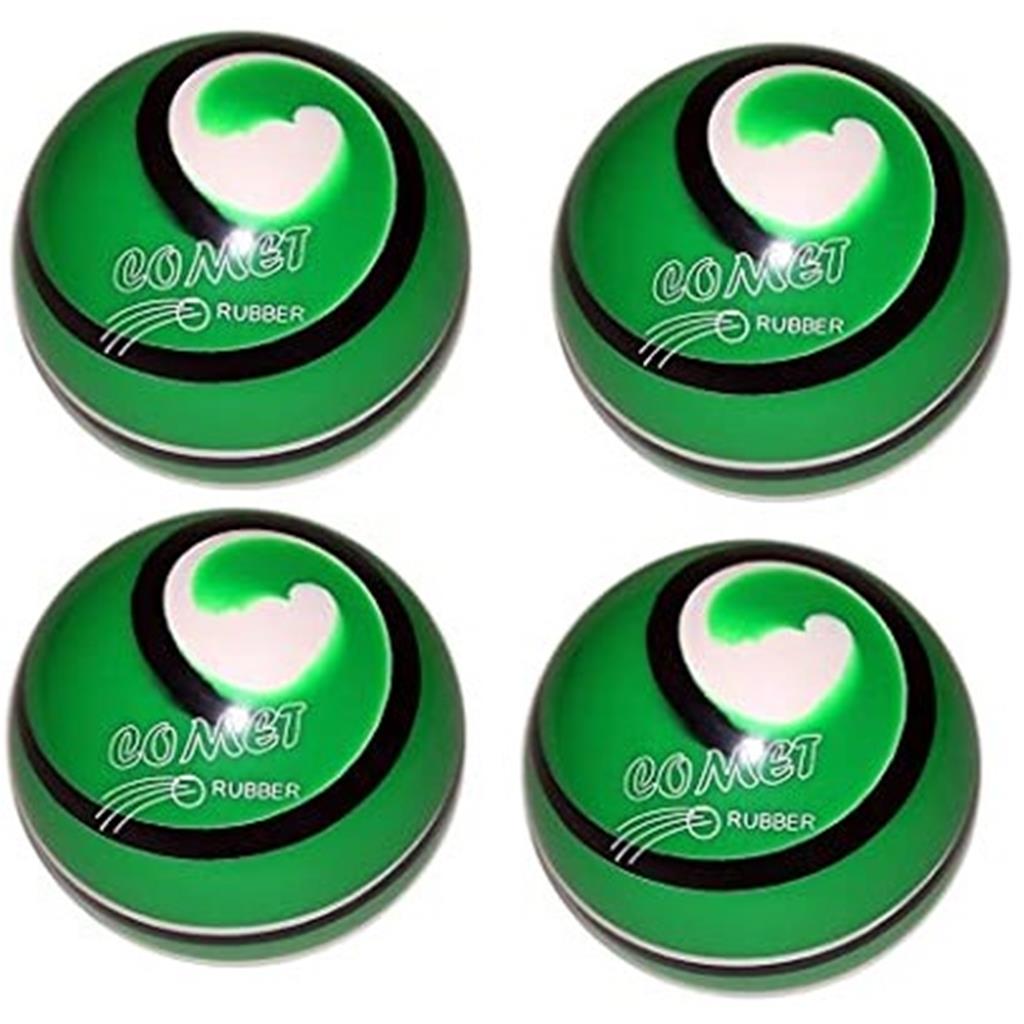 EPCO Candlepin Bowling Balls - Comet Rubber - Green with Black & White (4 1/2 inch- 2lbs. 7oz.) 4 Balls