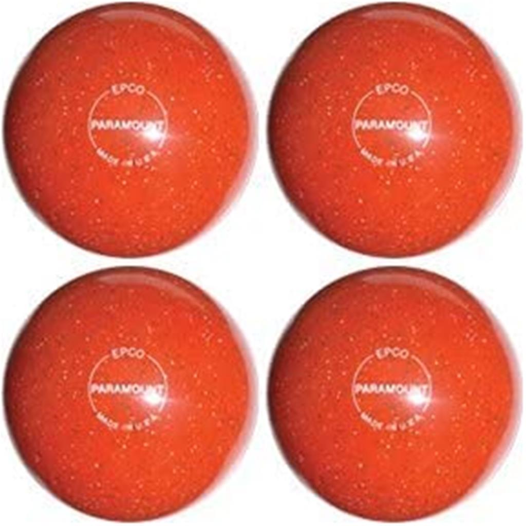 EPCO Candlepin Bowling Balls - Paramount Speckled - Orange (4 1/2 inch- 2lbs. 6oz.) 4 balls