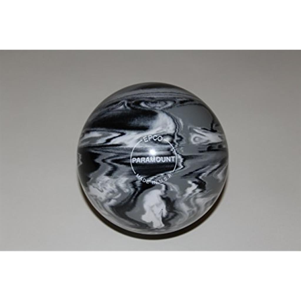 EPCO Candlepin Bowling Ball- Marbleized - Black, White & Grey (4 1/2 inch- 2lbs. 5oz.) 1 Ball