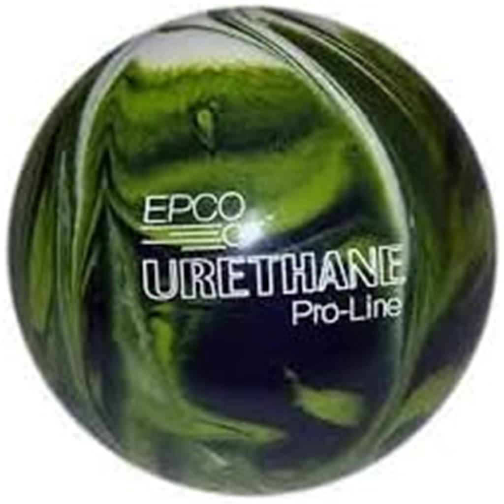 EPCO Candlepin Bowling Ball- Urethane - Lime Green, White & Navy (4 1/2 inch- 2lbs.6oz.) 1 Ball