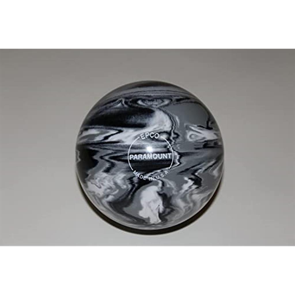 EPCO Candlepin Bowling Ball- Marbleized - Black, White & Grey (4 1/2 inch- 2lbs. 6oz.) 1 Ball