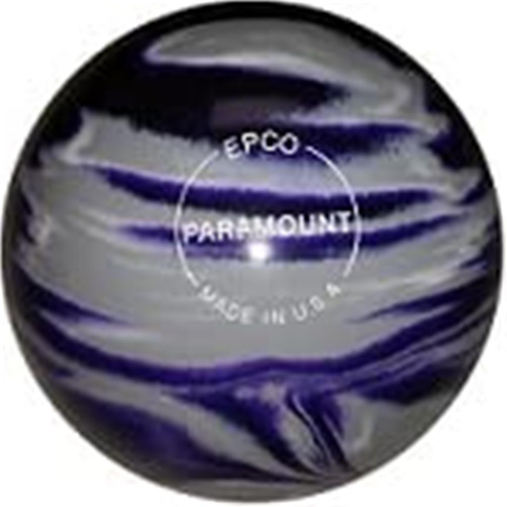 EPCO Candlepin Bowling Ball- Marbleized - Purple, Grey & White (4 1/2 inch- 2lbs. 5oz.) 1 Ball