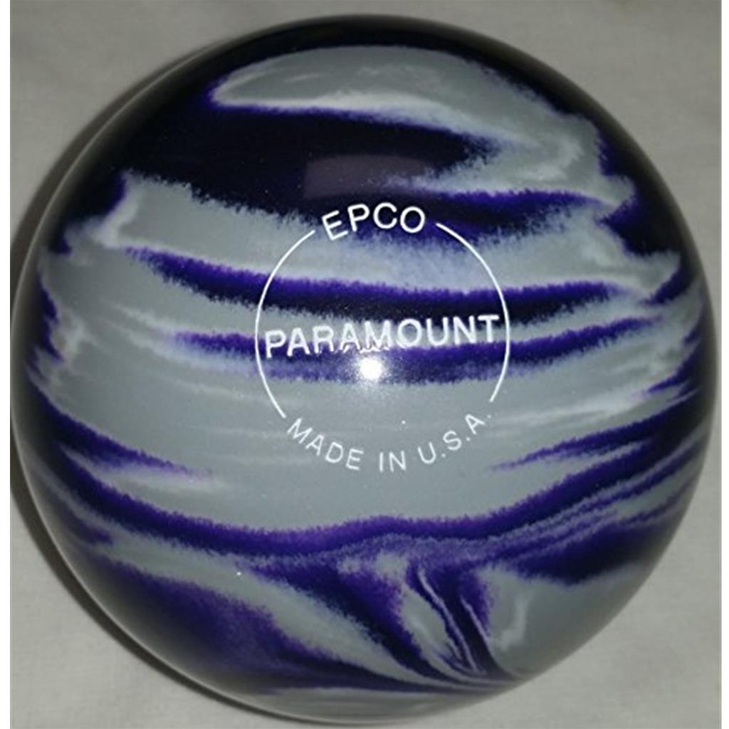 EPCO Candlepin Bowling Ball- Marbleized - Purple, Grey & White (4 1/2 inch- 2lbs. 5oz.) 1 Ball