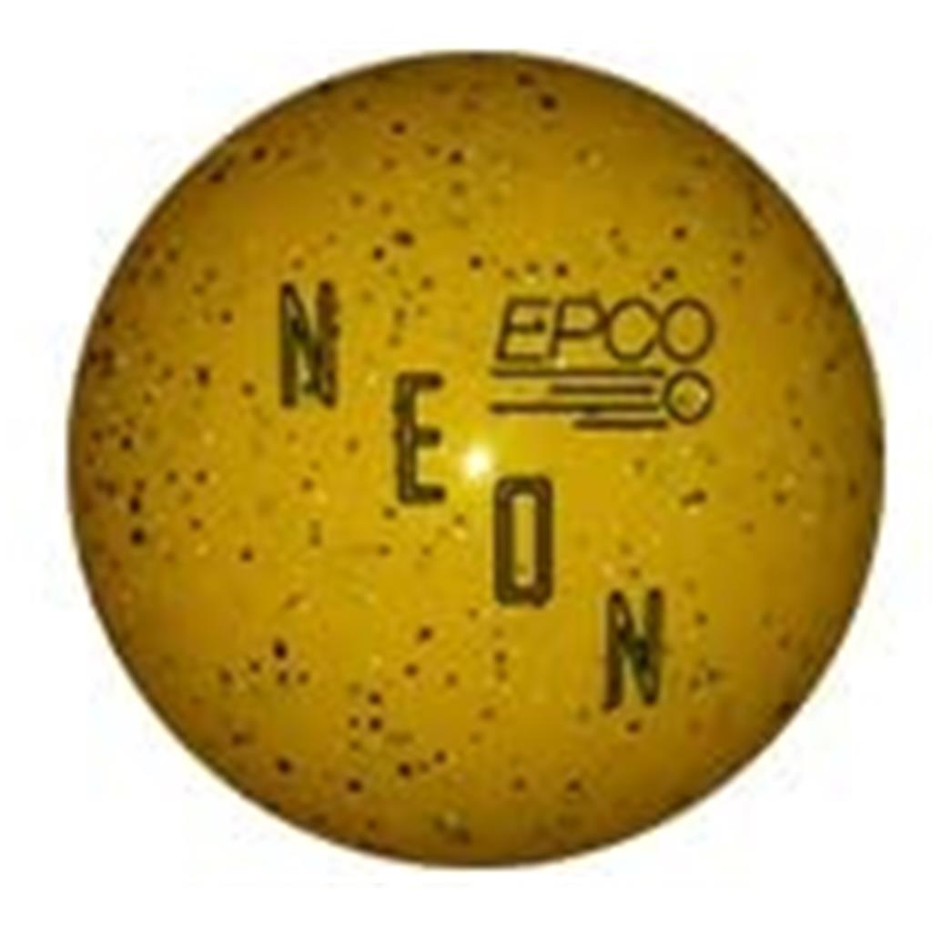 EPCO Candlepin Bowling Ball- Neon Speckled - Yellow (4 1/2 inch- 2lbs. 6oz.) 1 Ball