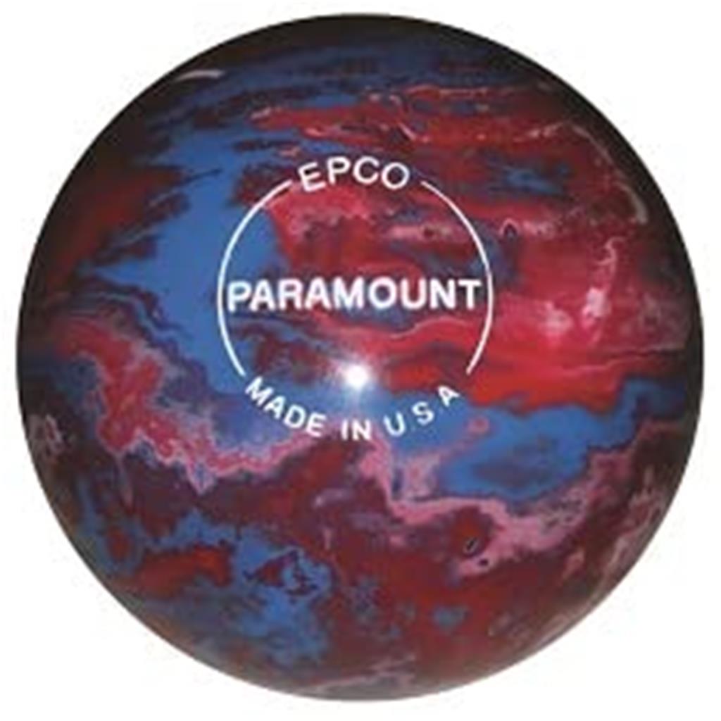 EPCO Candlepin Bowling Ball- Marbleized - Royal, Red & White (4 1/2 inch- 2lbs. 5oz.) 1 Ball